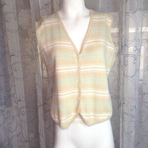 VINTAGE IZOD Club Women's "M" Cotton Golf vest; LPGA Tour, Activewear, Golfing